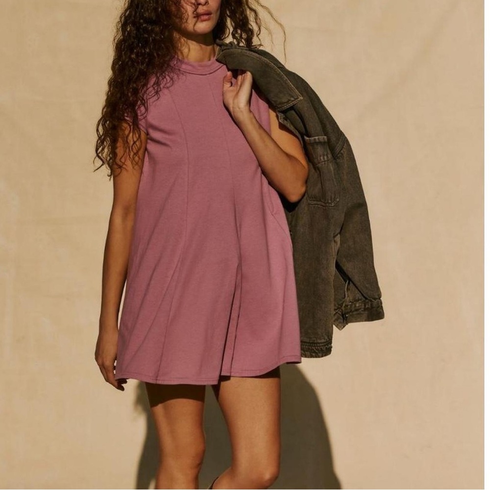 NEW Free People Mauve Mini Dress - SMALL